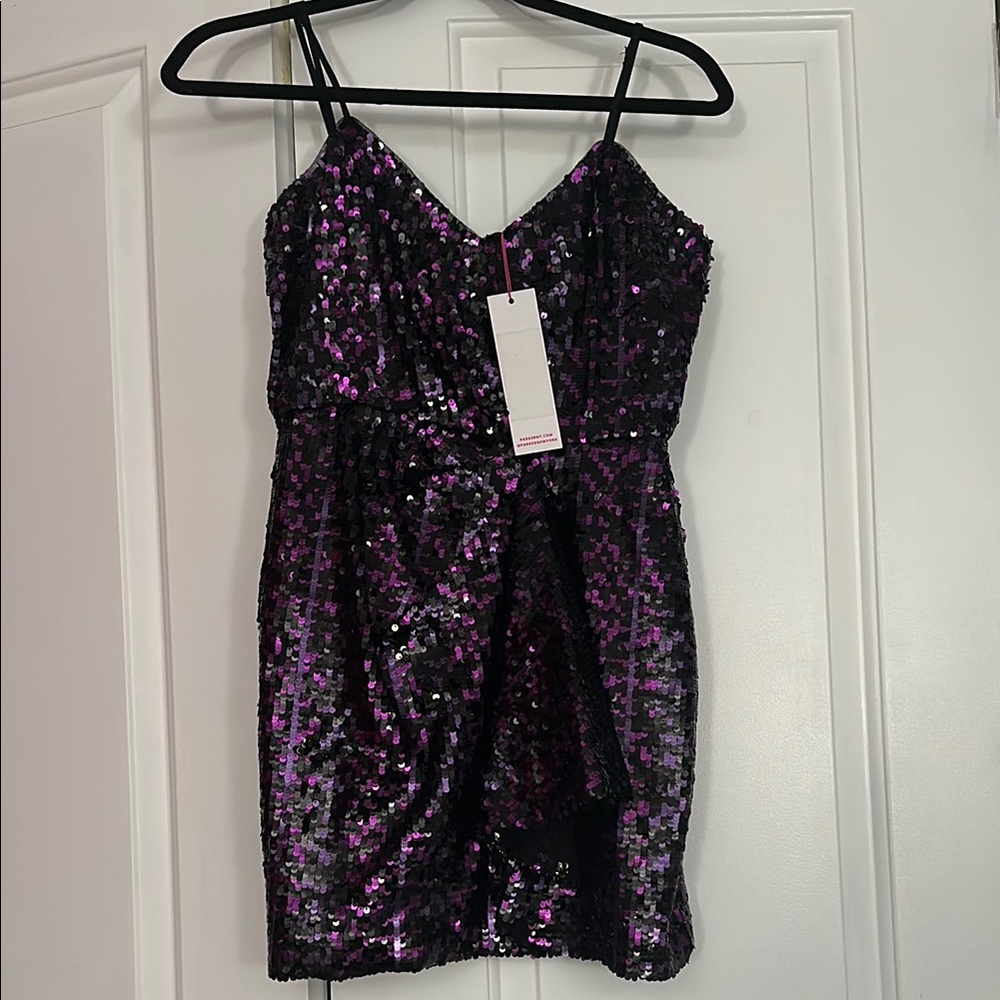 Parker NY purple sequin mini dress!!!  Absolutely stunning dressing!